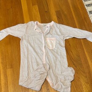Striped Pink and White Kids Pajamas
